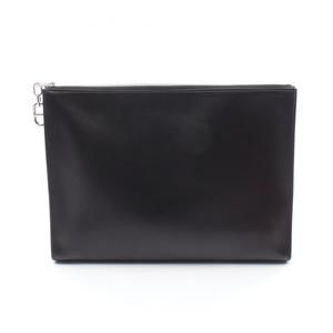 HERMES Black Leather Pouch